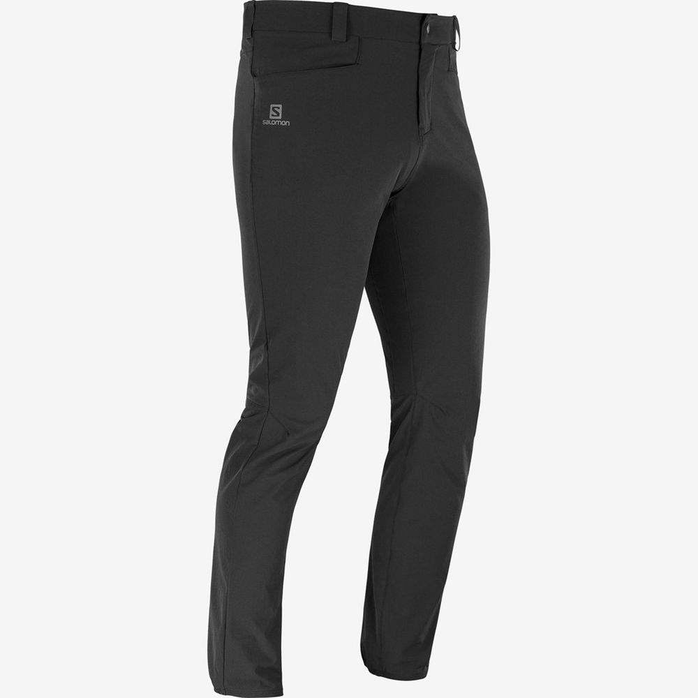 Men's Salomon WAYFARER TAPERED Pants Black | US-FANV184