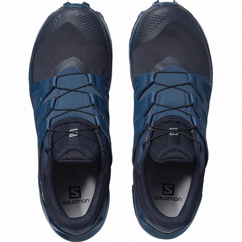 Men's Salomon WILDCROSS GTX Trail Running Shoes Navy | US-FVXC270