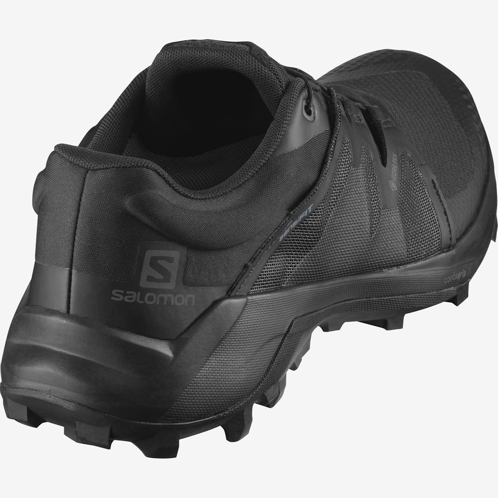 Men's Salomon WILDCROSS GTX Trail Running Shoes Black | US-OPKA814