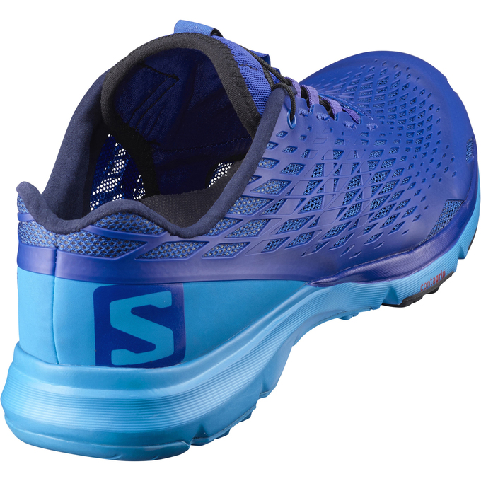 Men's Salomon XA AMPHIB Running Shoes Navy / Blue | US-PQYZ239