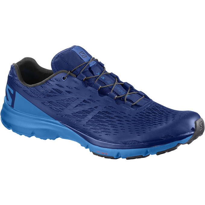 Men\'s Salomon XA AMPHIB Running Shoes Navy / Blue | US-PQYZ239