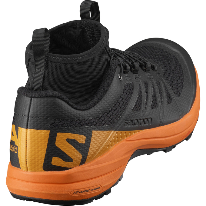 Men's Salomon XA ENDURO Trail Running Shoes Black / Orange | US-PORT370