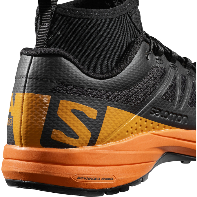 Men's Salomon XA ENDURO Trail Running Shoes Black / Orange | US-PORT370