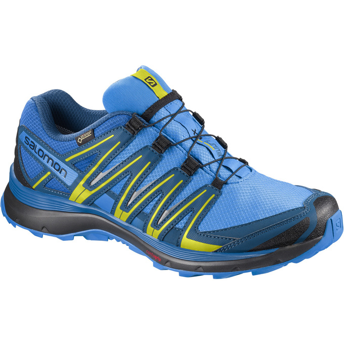 Men\'s Salomon XA LITE GTX Trail Running Shoes Blue | US-MJUE926