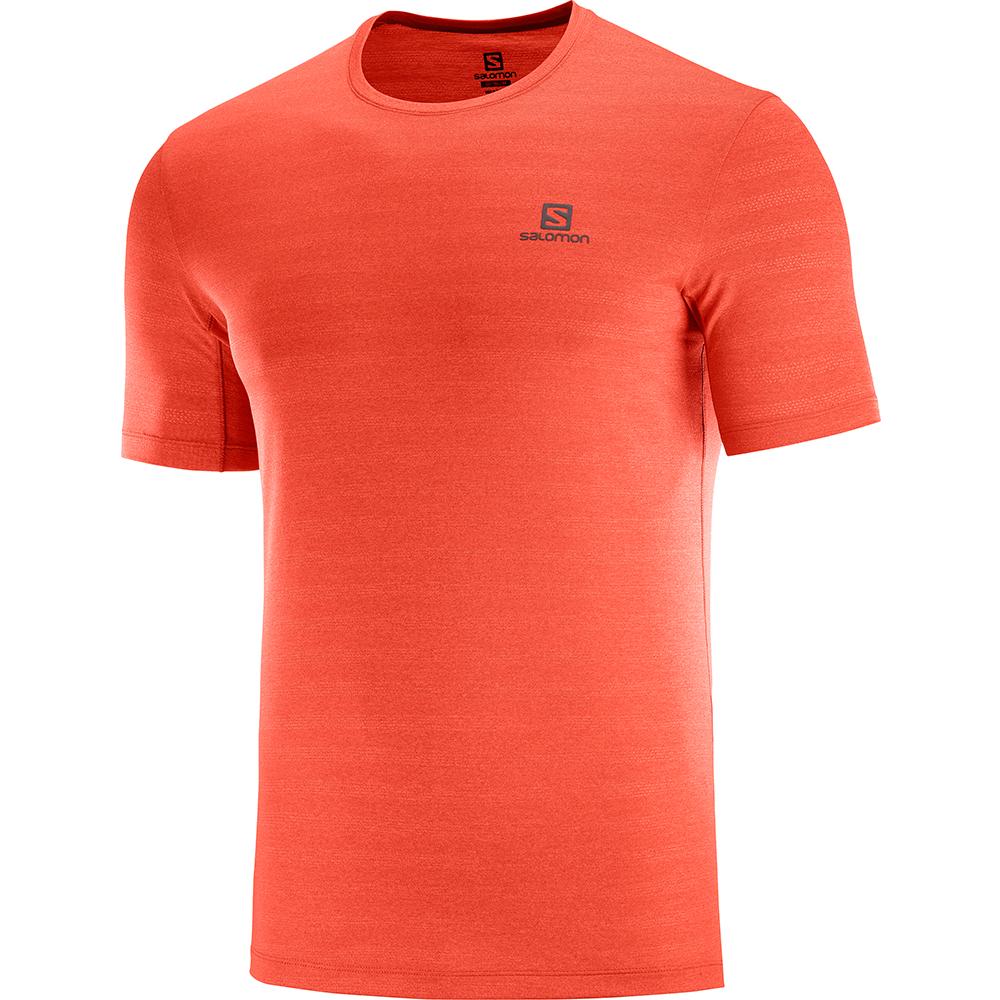 Men\'s Salomon XA M T Shirts Orangered | US-FQXR278