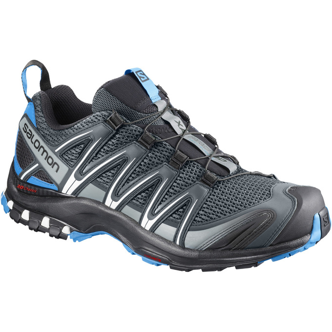 Men\'s Salomon XA PRO 3D Trail Running Shoes Silver / Black | US-RLAN796