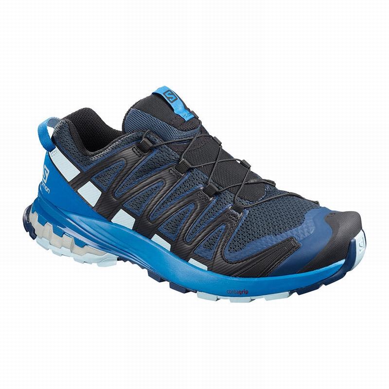 Men\'s Salomon XA PRO 3D V8 Trail Running Shoes Royal | US-OTFV860