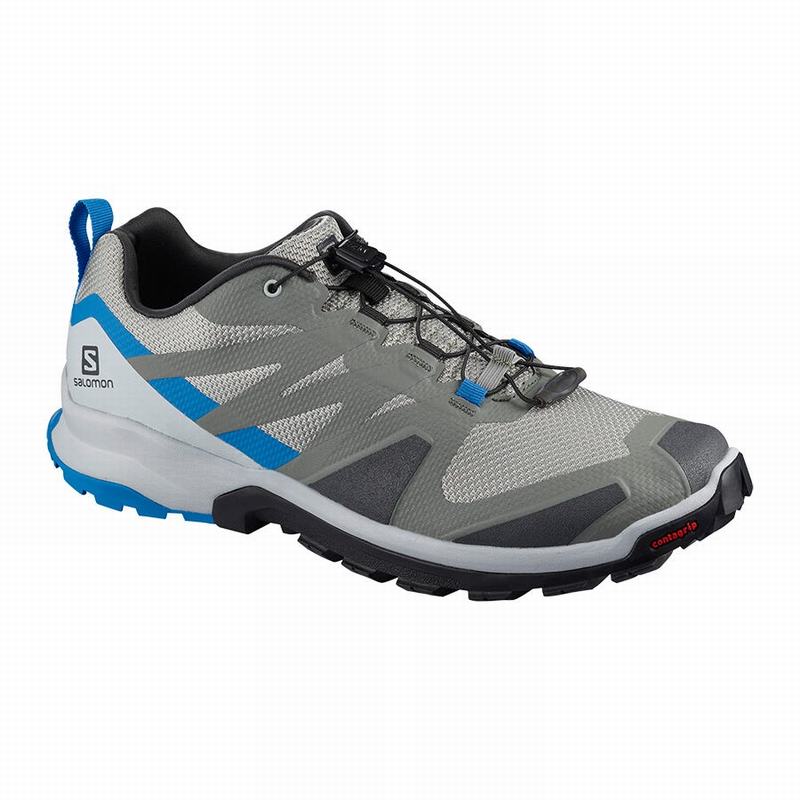 Men\'s Salomon XA ROGG Hiking Shoes Grey / Black | US-PMGD564