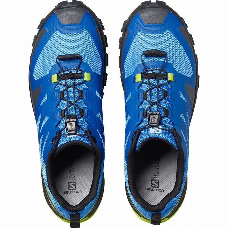 Men's Salomon XA ROGG Hiking Shoes Indigo / Black | US-VUQX691