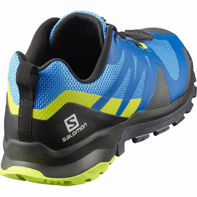 Men's Salomon XA ROGG Hiking Shoes Indigo / Black | US-VUQX691