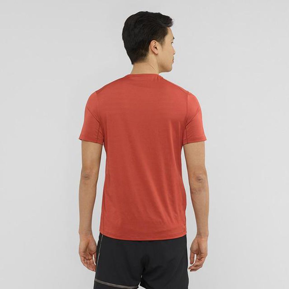 Men's Salomon XA T Shirts Orangered | US-EBXT786