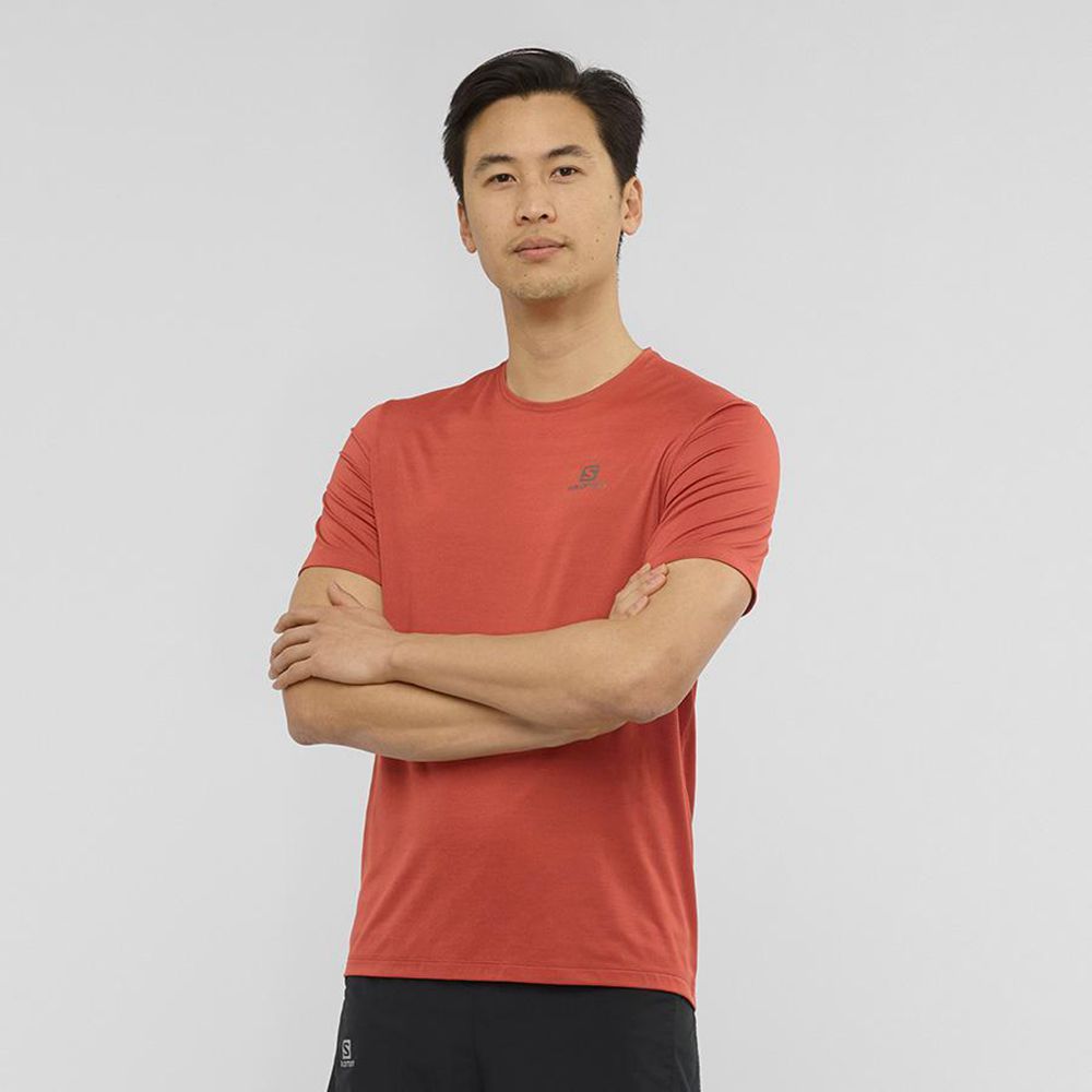 Men's Salomon XA T Shirts Orangered | US-EBXT786