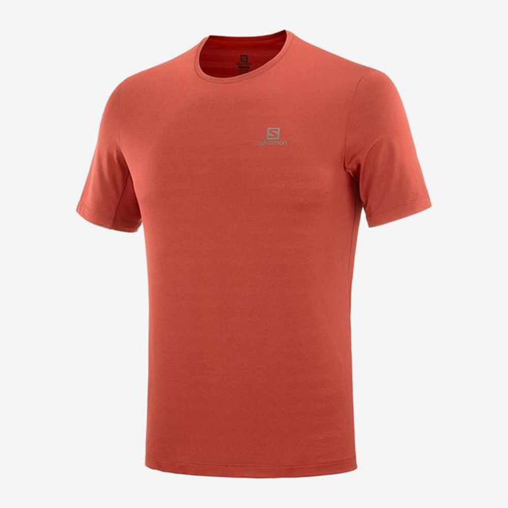 Men's Salomon XA T Shirts Orangered | US-EBXT786