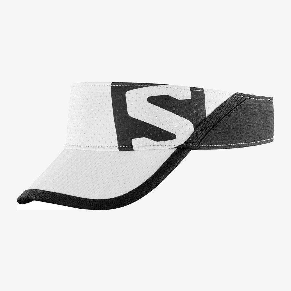 Men\'s Salomon XA VISOR Visor White / Black | US-EZDO670