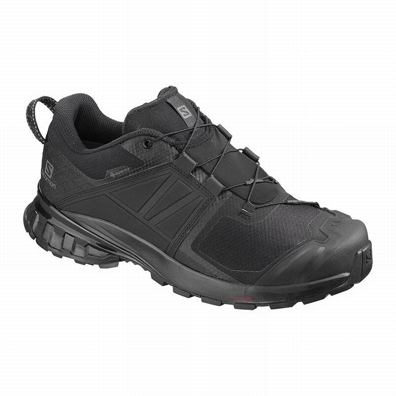 Men\'s Salomon XA WILD GORE-TEX Trail Running Shoes Black | US-QKLZ987