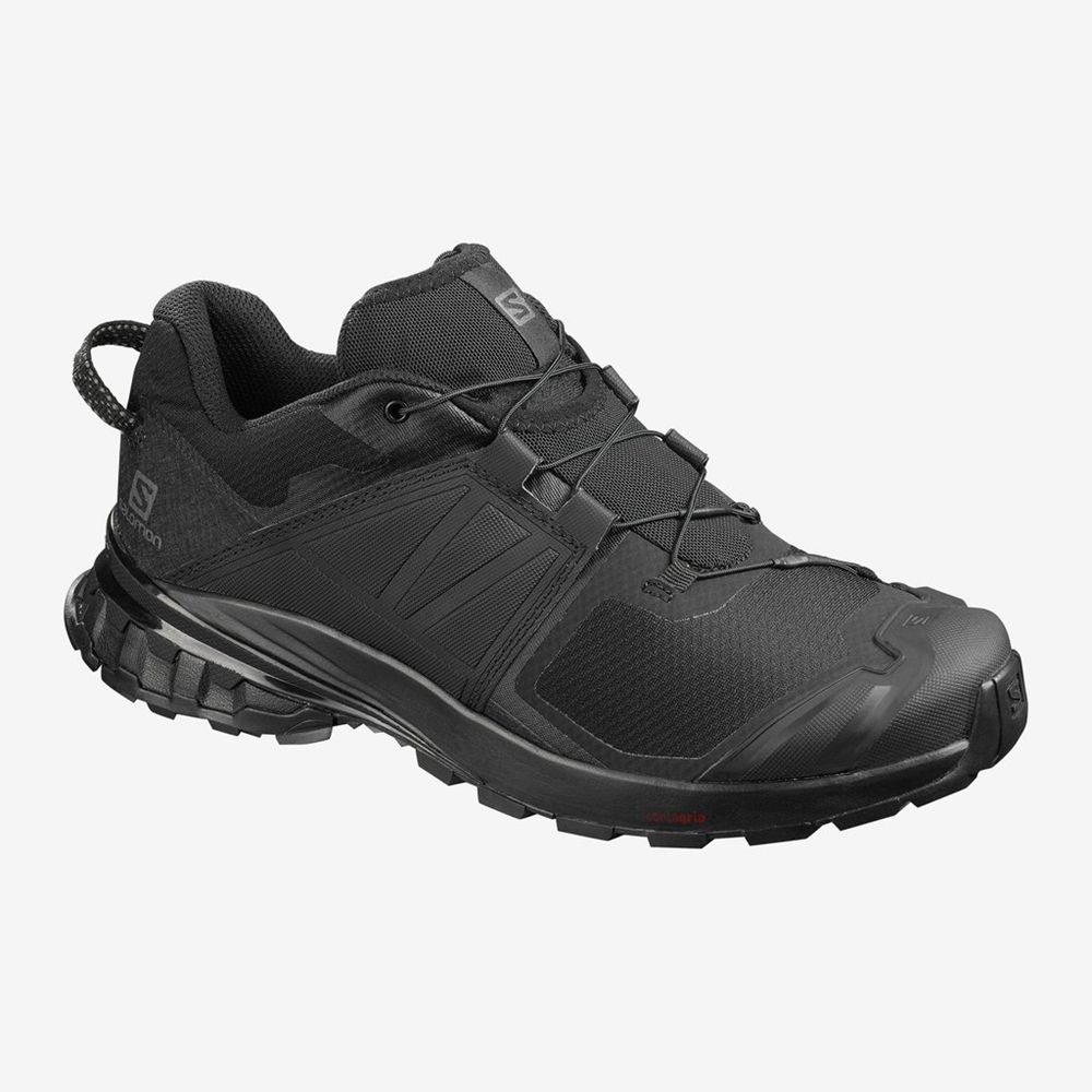 Men's Salomon XA WILD Hiking Shoes Black | US-CAMX915