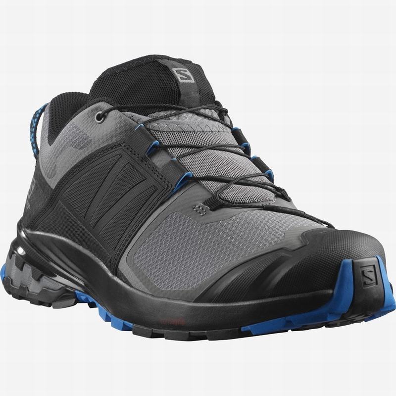 Men's Salomon XA WILD Trail Running Shoes Black / Blue | US-OKES432