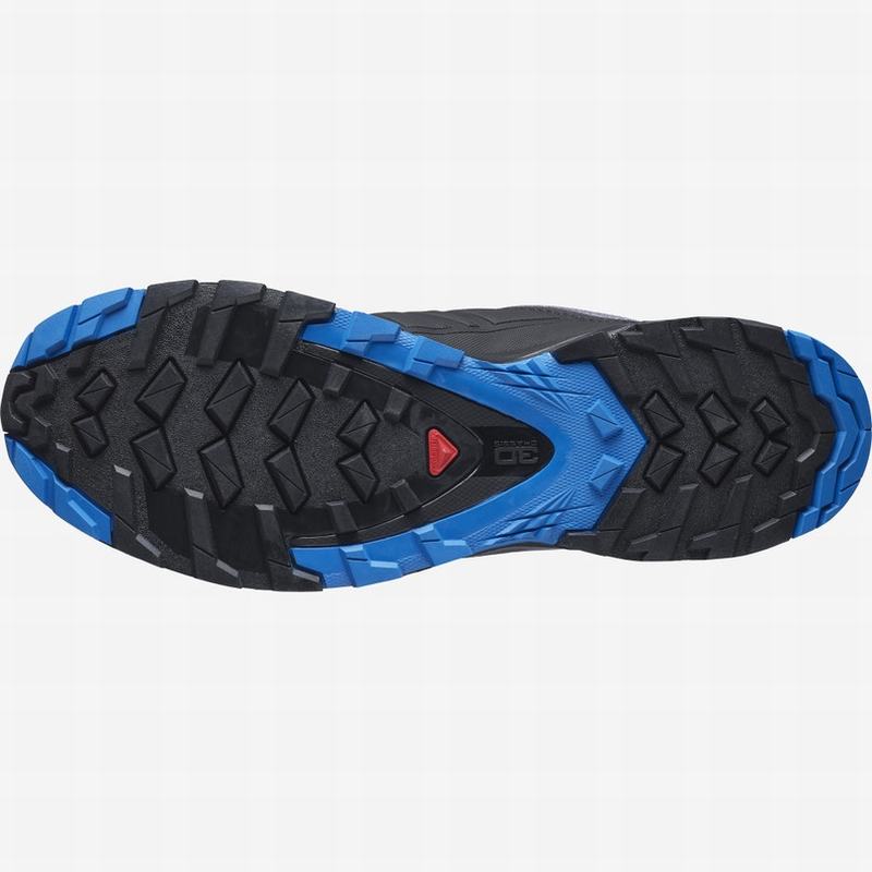 Men's Salomon XA WILD Trail Running Shoes Black / Blue | US-OKES432