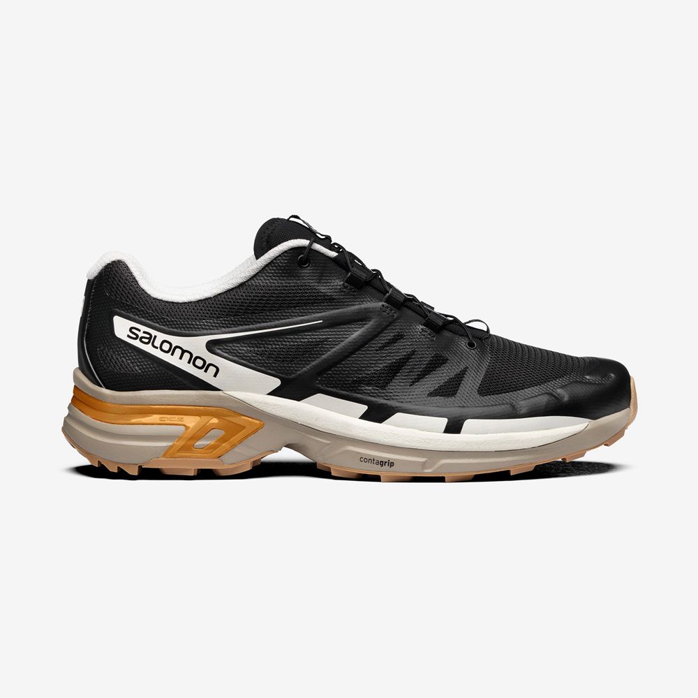 Men\'s Salomon XT-WINGS 2 Sneakers Black / Gold | US-ILGR791