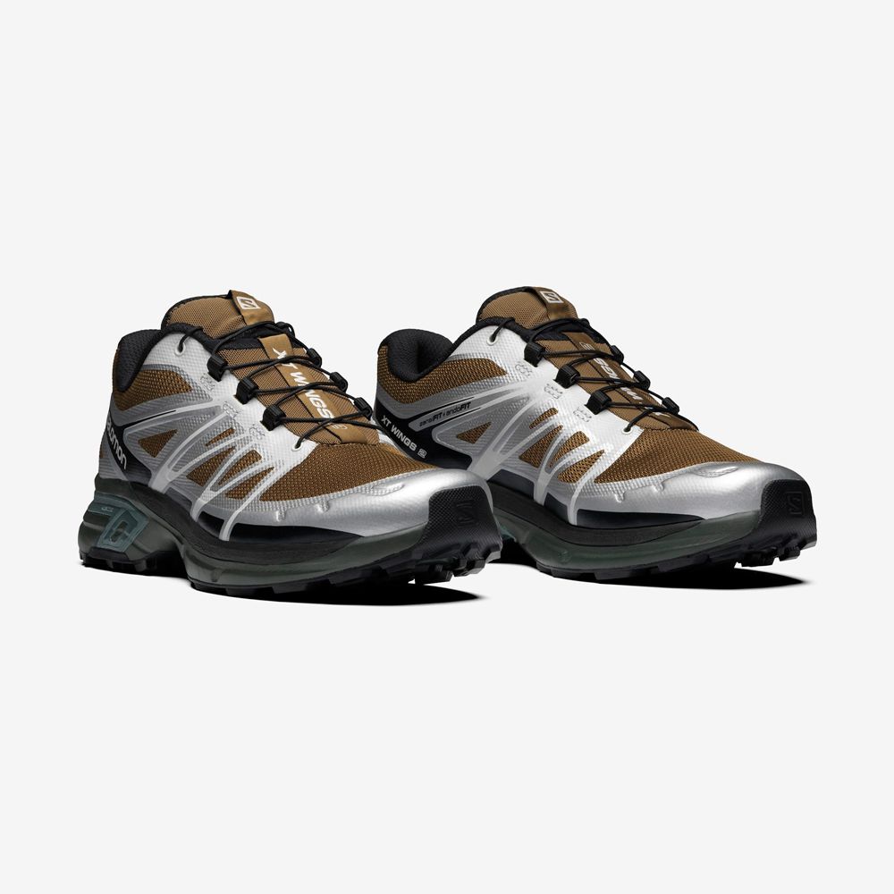 Men's Salomon XT-WINGS 2 Sneakers Silver | US-UGDQ902