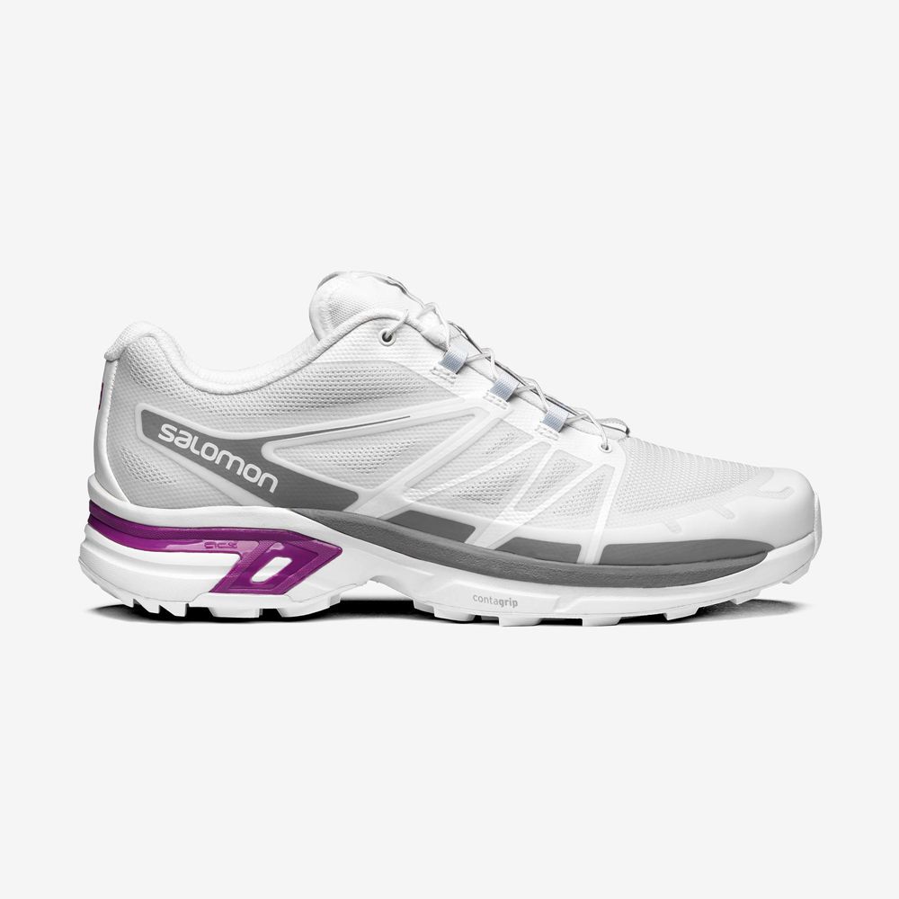 Men\'s Salomon XT-WINGS 2 Sneakers White / Purple | US-SAKZ708