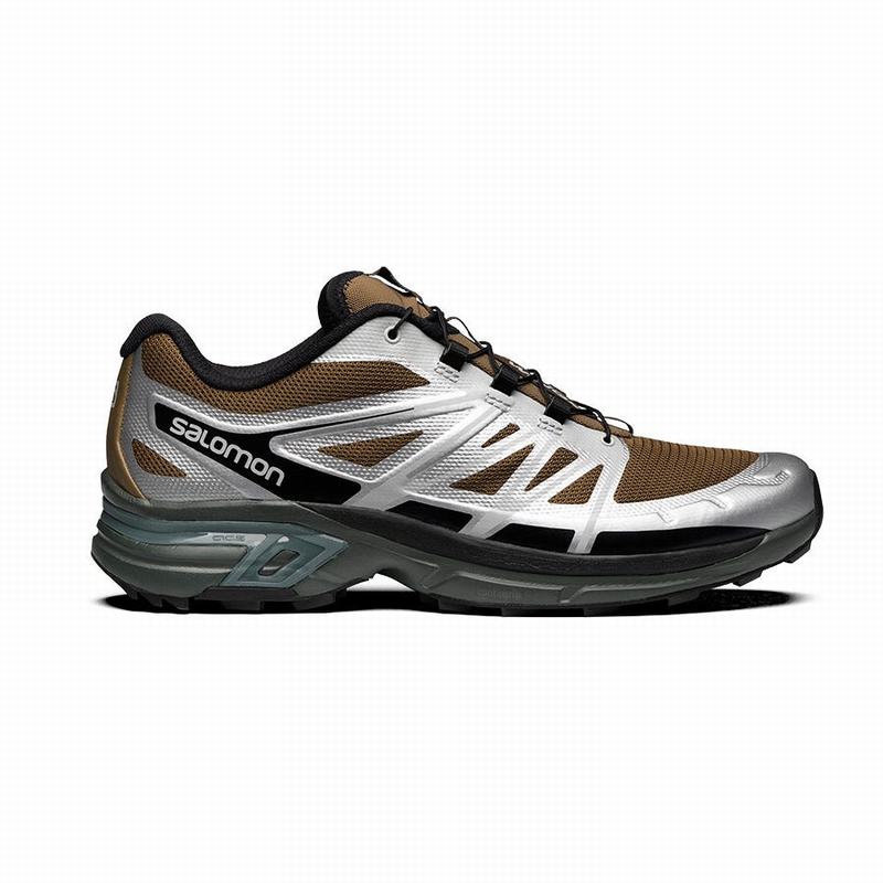 Men\'s Salomon XT-WINGS 2 Trail Running Shoes Silver Metal | US-CNJK467