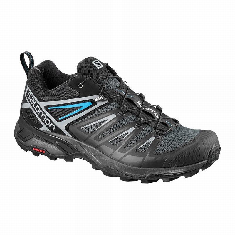 Men\'s Salomon X ULTRA 3 Hiking Shoes Black | US-HFCQ581