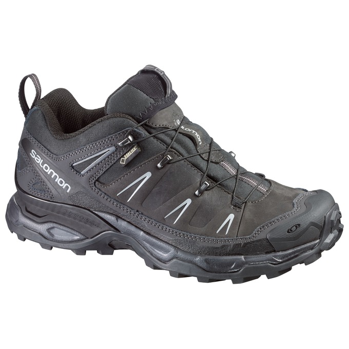 Men\'s Salomon X ULTRA LTR GTX Hiking Shoes Black | US-YNBO804