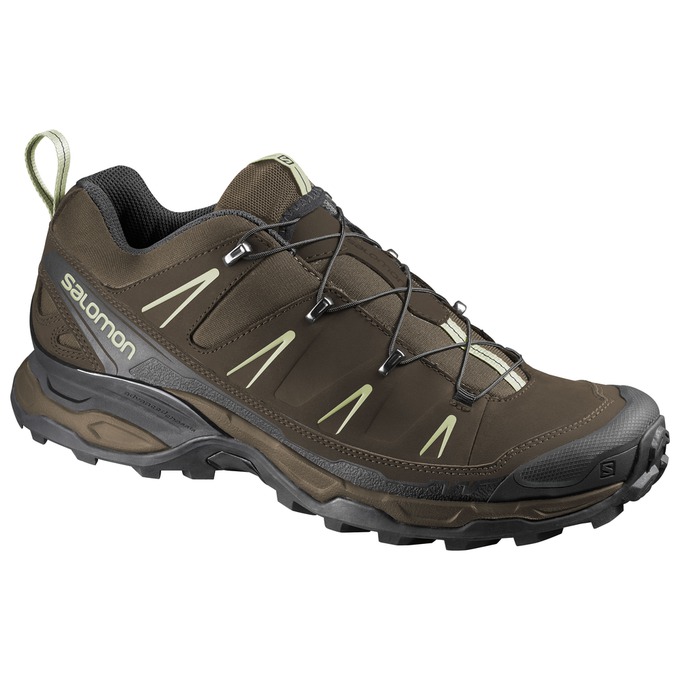 Men\'s Salomon X ULTRA LTR Hiking Shoes Chocolate / Black | US-OQMP493