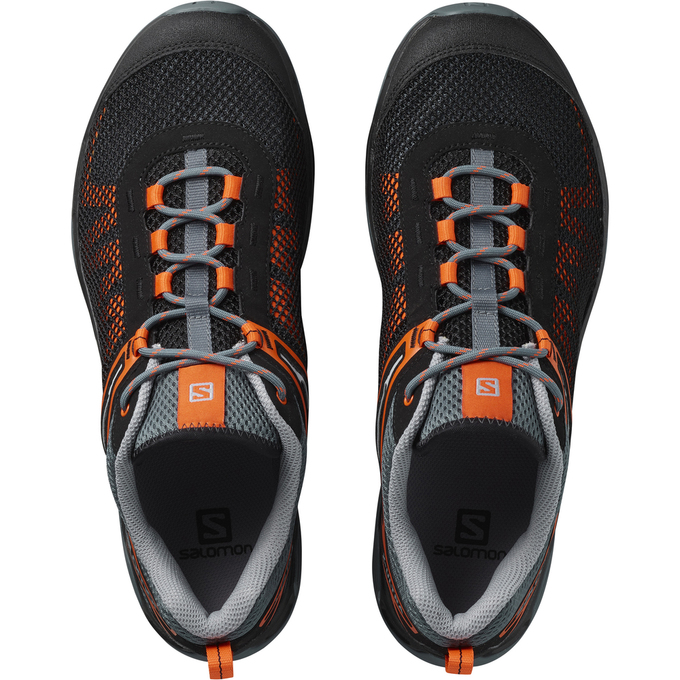 Men's Salomon X ULTRA MEHARI Running Shoes Black Orange | US-RESX569