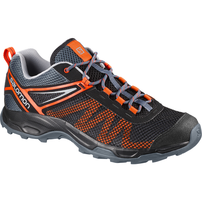 Men\'s Salomon X ULTRA MEHARI Running Shoes Black Orange | US-RESX569