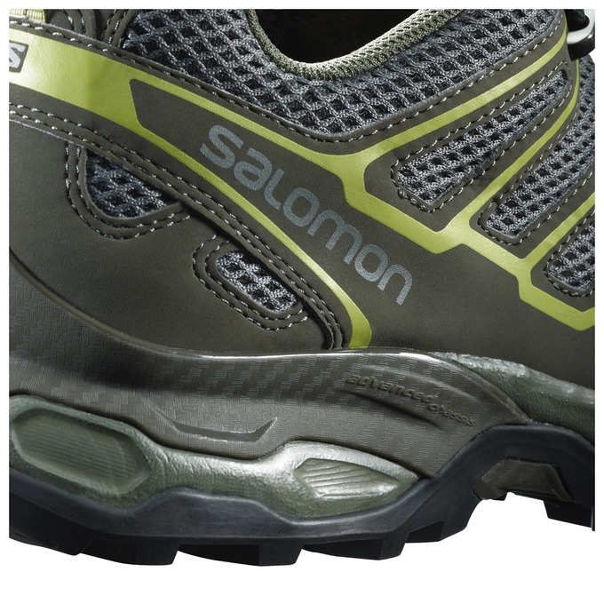 Men's Salomon X ULTRA PRIME Hiking Shoes Olive / Black | US-FDAH308