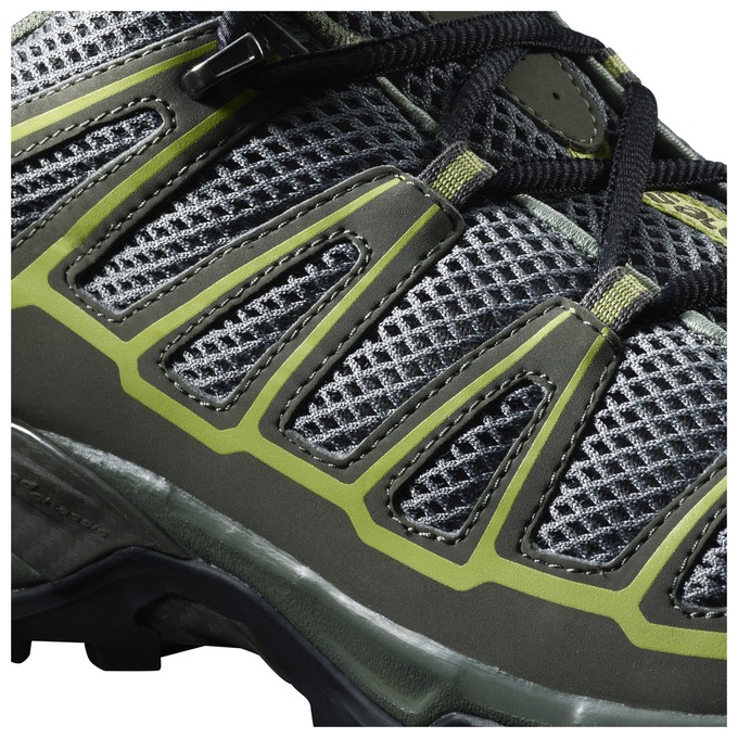 Men's Salomon X ULTRA PRIME Hiking Shoes Olive / Black | US-FDAH308