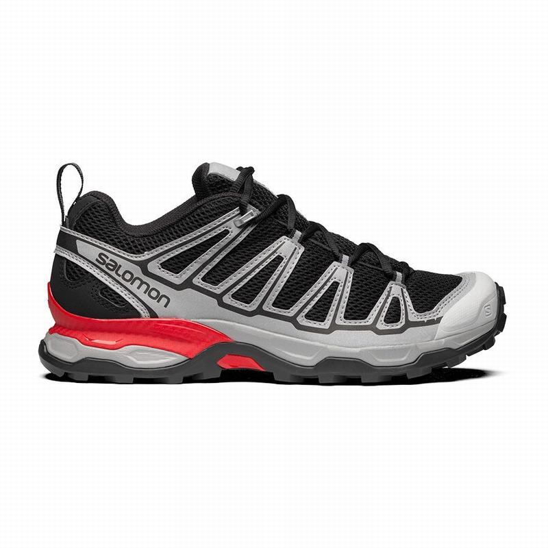 Men\'s Salomon X-ULTRA Trail Running Shoes Black / Silver Metal | US-JOAR541