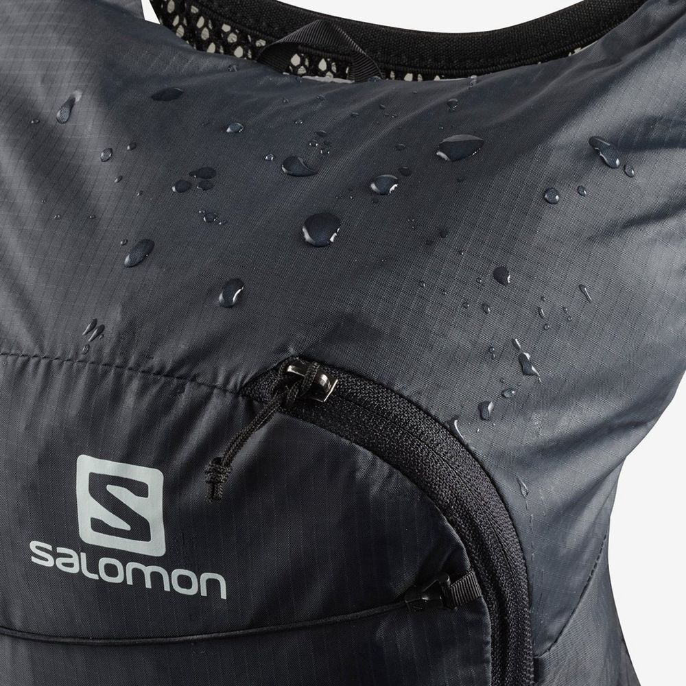 Women's Salomon ACTIVE SKIN 8 SET HYDRATION PACK Packs Black | US-BPJO290