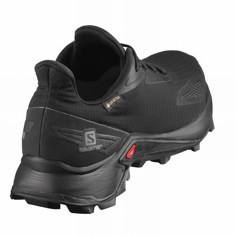 Women's Salomon ALPHACROSS BLAST GTX W Trail Running Shoes Black | US-FLZP240