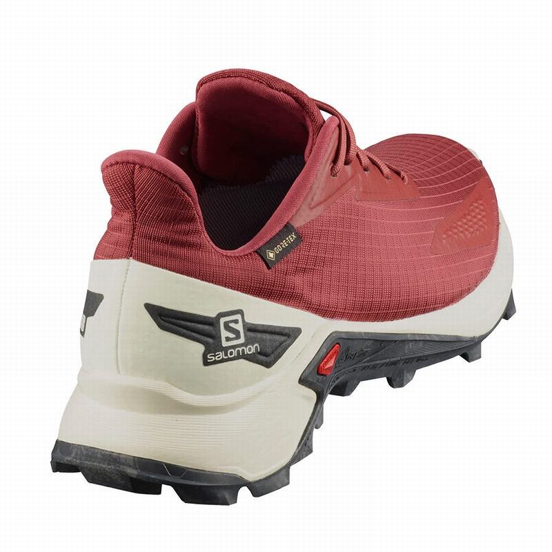 Women's Salomon ALPHACROSS BLAST GTX W Trail Running Shoes Red | US-XTZF472