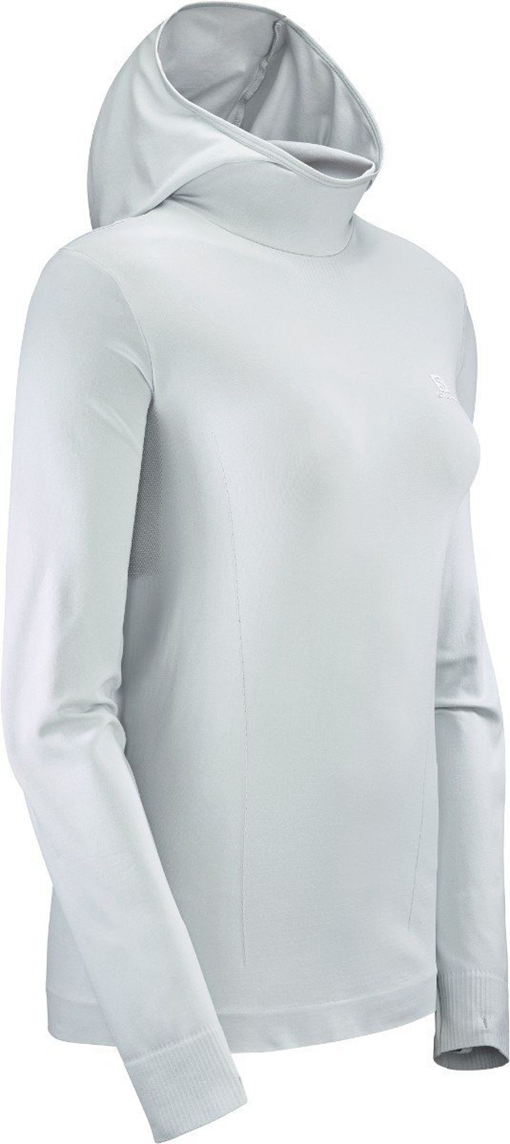 Women's Salomon COMET SEAMLESS HOODIE Midlayers Azure | US-KZLH735