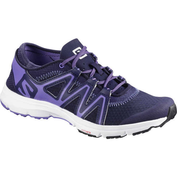 Women\'s Salomon CROSSAMPHIBIAN SWIFT W Water Shoes Purple / Dark Purple | US-QMGC126