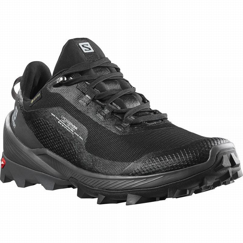 Women's Salomon CROSS OVER GORE-TEX Hiking Shoes Black | US-BYQC294