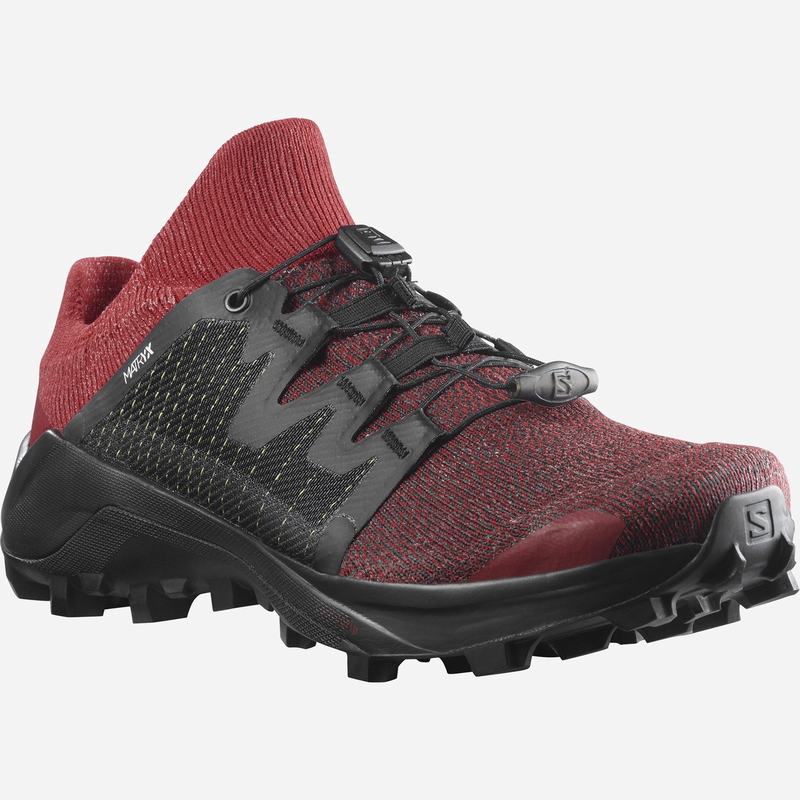 Women's Salomon CROSS W /PRO Trail Running Shoes Red / Black | US-WRJE368