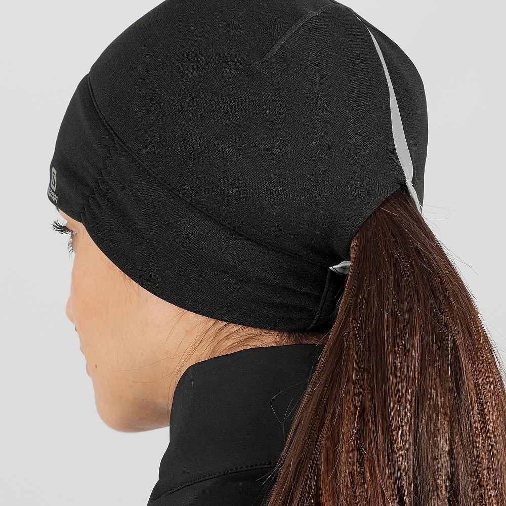 Women's Salomon ELEVATE WARM Hats Black | US-GCVD014