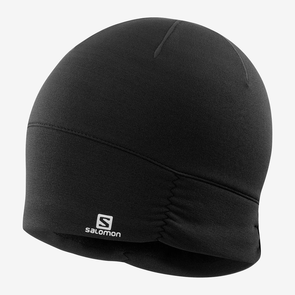 Women's Salomon ELEVATE WARM Hats Black | US-GCVD014