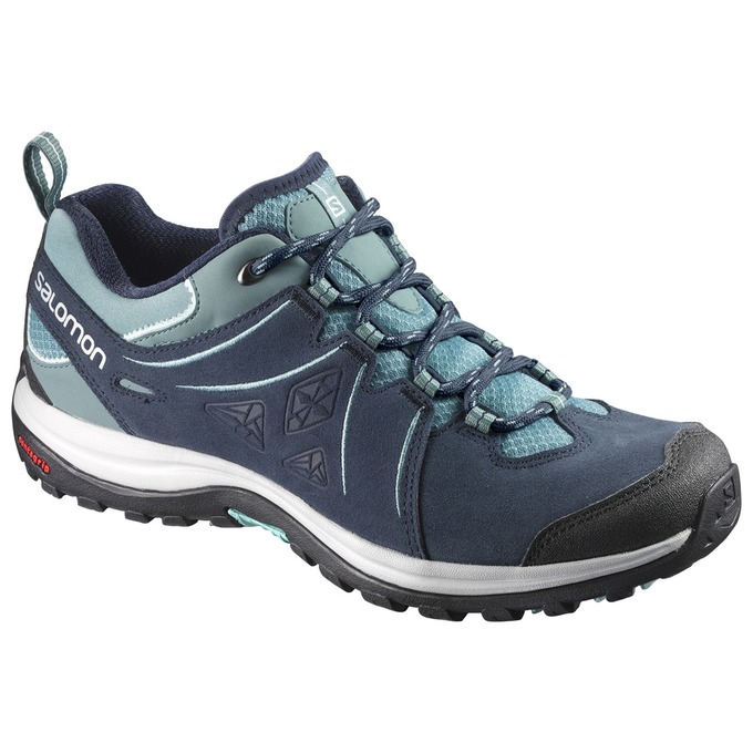 Women\'s Salomon ELLIPSE 2 LTR W Hiking Shoes Light Turquoise / Navy | US-FKAD894