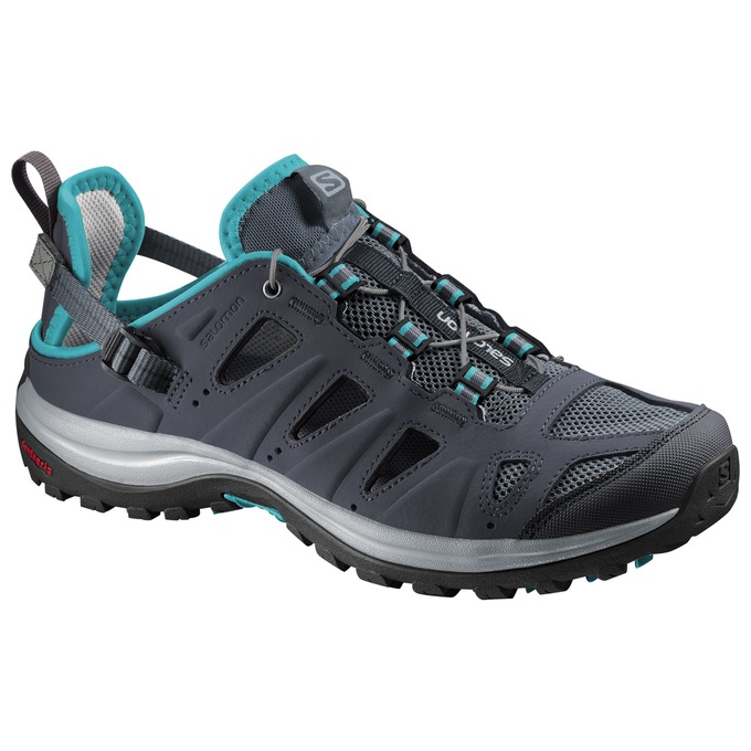 Women\'s Salomon ELLIPSE CABRIO Running Shoes Dark Grey | US-CXTQ105