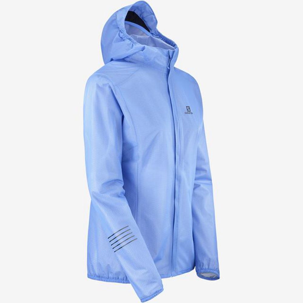 Women's Salomon LIGHTNING RACE WATERPROOF Jackets Royalblue | US-VYJW748