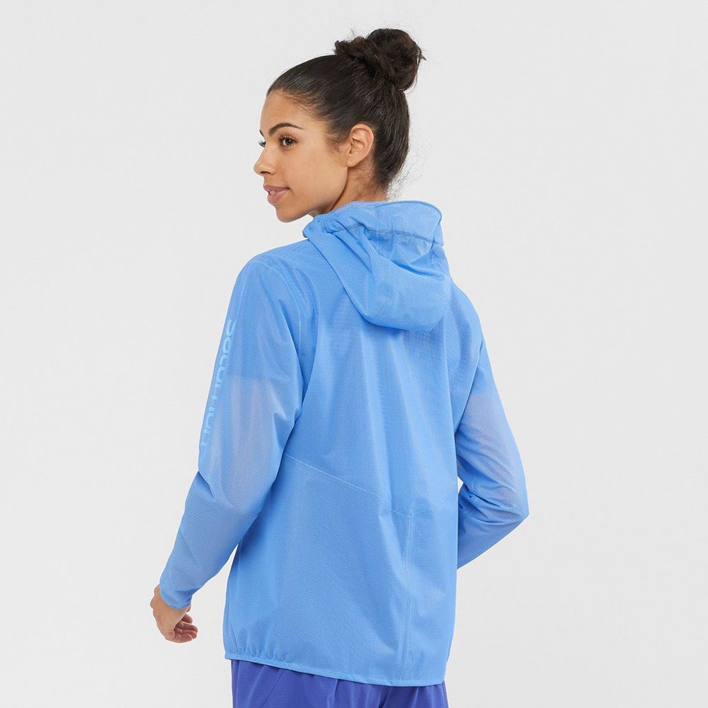 Women's Salomon LIGHTNING RACE WATERPROOF Jackets Royalblue | US-VYJW748