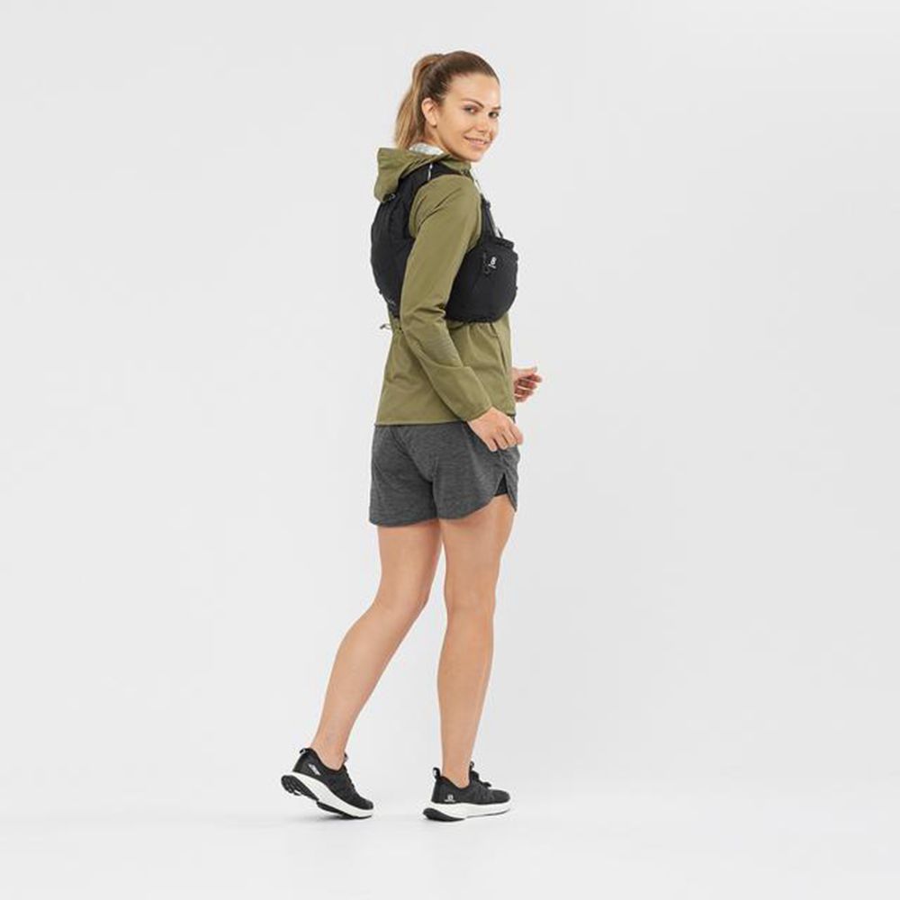 Women's Salomon LIGHTNING WATERPROOF Jackets Olive | US-WHYE639