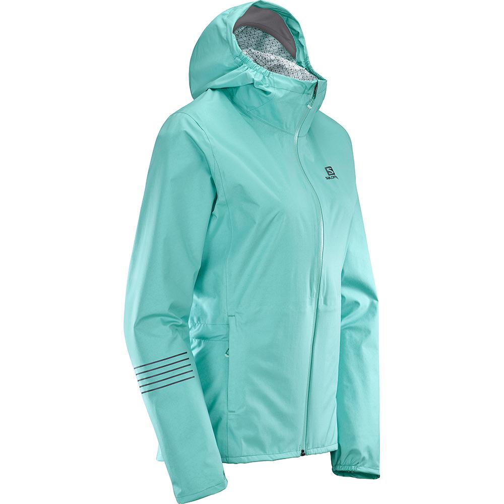 Women's Salomon LIGHTNING WP JKT W Jackets Turquoise | US-EHSA592