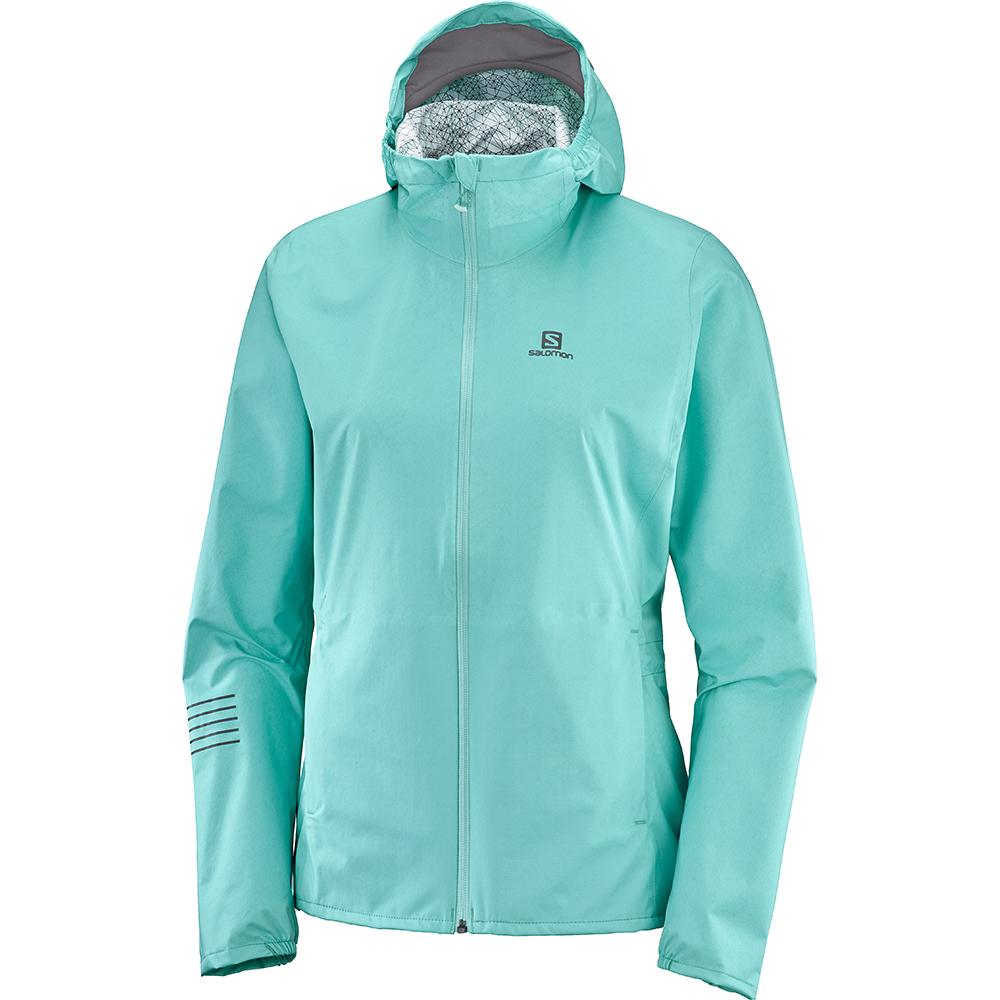 Women\'s Salomon LIGHTNING WP JKT W Jackets Turquoise | US-EHSA592